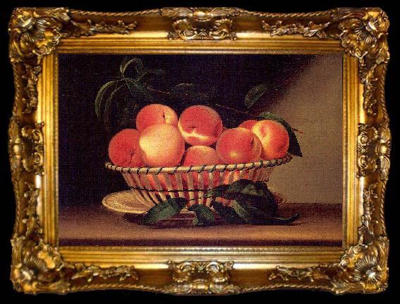 framed  Peale, Raphaelle Bowl of Peaches, ta009-2